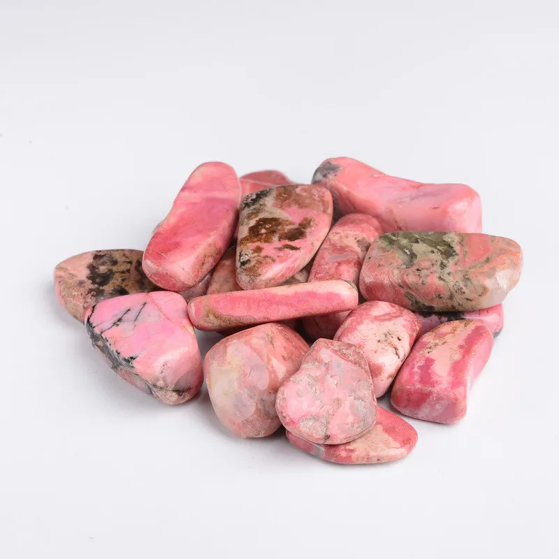 Pierres de gravier en Rhodochrosite naturelles  100g  rose rouge  cristal de roche  Quartz minéral