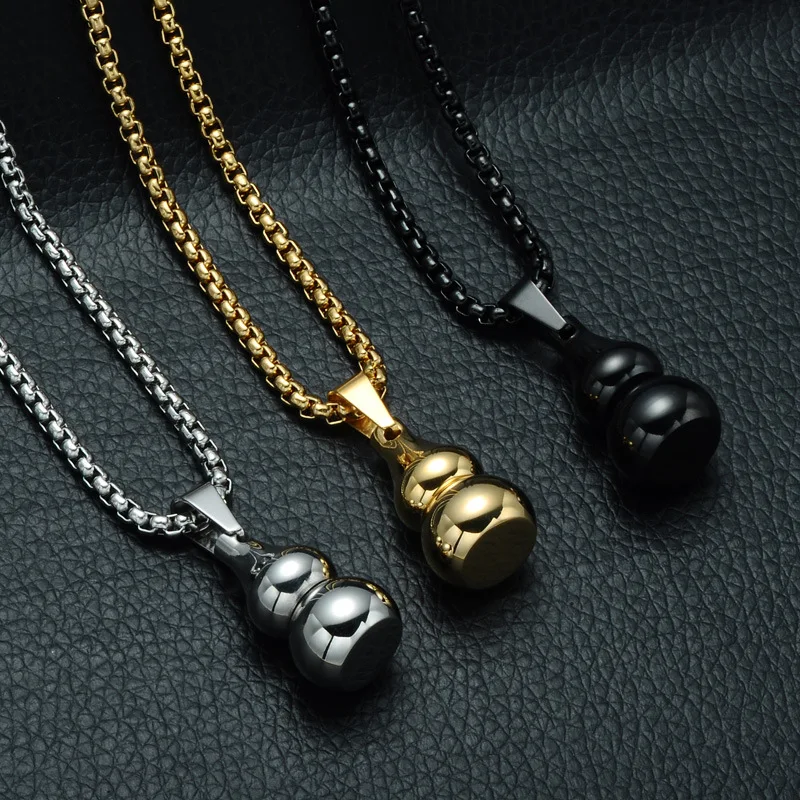 Gourd может открыть подвеска флакон духов из титановой стали ожерелье нержавеющей