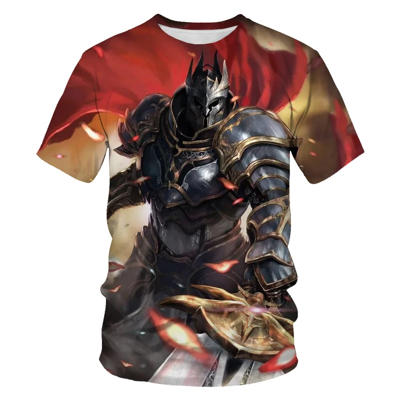 

War series characters 3D printing Harajuku men's T-shirt cool 100-6X L plus size short-sleeved T-shirt summer fashion new style