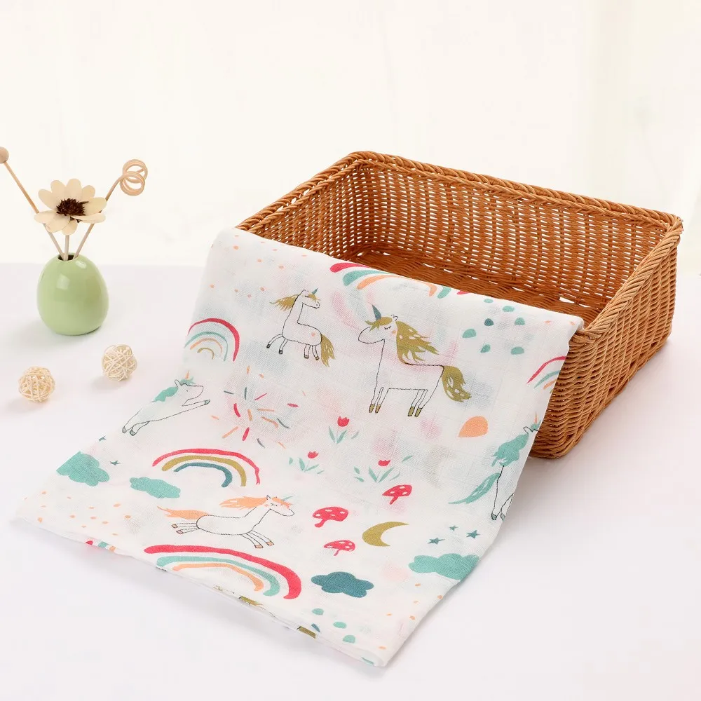 70% бамбуковые муслиновые пеленальные одеяла детское газовое банное полотенце