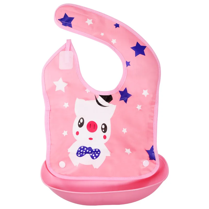 Детский Нагрудник-Бандана с милыми животными нагрудник карманами