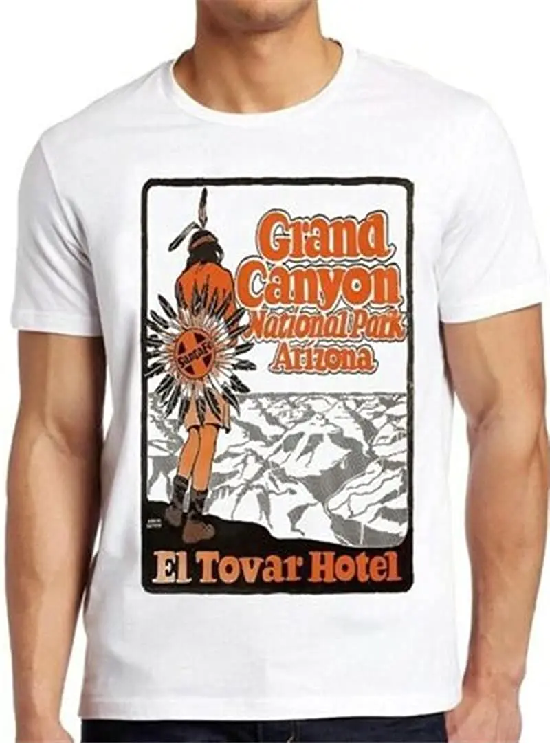 

Grand Canyon National Park Arizona El Tovar Hotel Vintage Gift Tee T Shirt