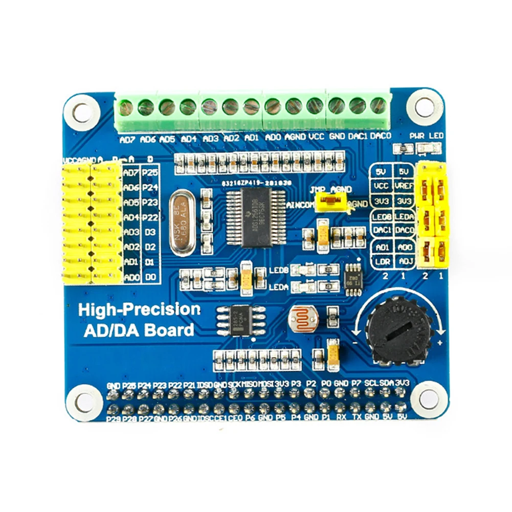 

Raspberry Pi 3B +/4B высокоточная Плата расширения для цифрового/аналогового модуля AD/DA DAC8532