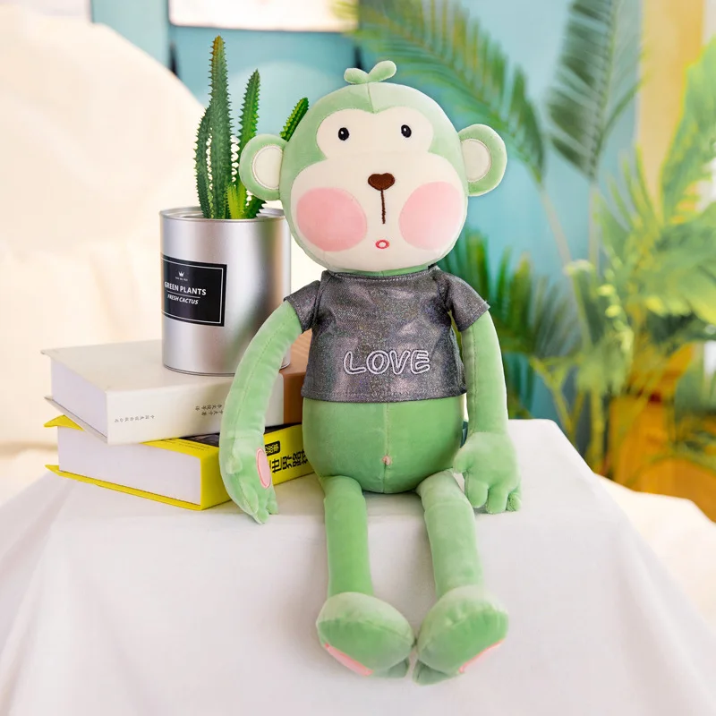 

Cute Large Monkey Football Sleeping Pillow Plush Toy Fashion Creative Cartoon Doll Comfort Doll Children Holiday Birthday Gift