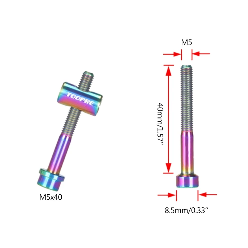 

Shockproof M540mm Titanium Alloy Bicycle Seatpost Fixed Bolt Round Head Screw MTB Road Bicycle Accessory