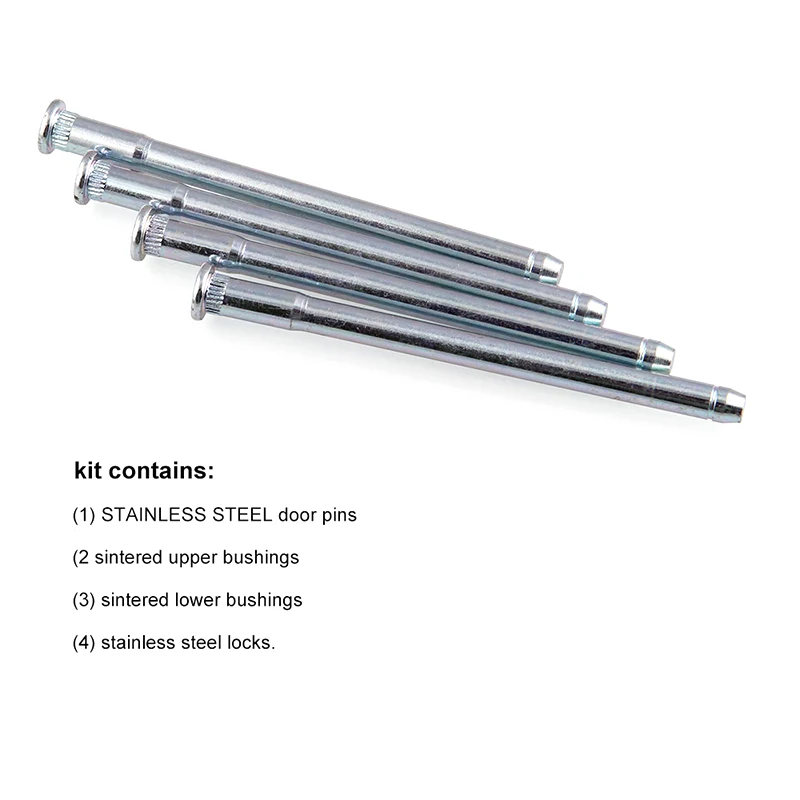 Прочный металлический дверной шарнир комплект штырей втулок Набор
