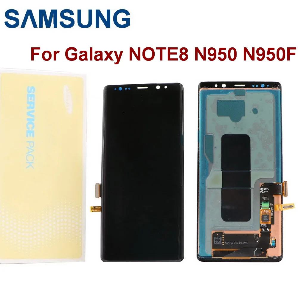 Оригинальный SUPER AMOLED дисплей для SAMSUNG Galaxy Note 8 ЖК-дисплей N950 N950F с битыми пикселями
