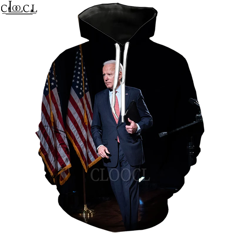 

CLOOCL Joe Biden 2021 United States Presidential Campaign Joseph Robinette Biden 3D Print Casual Hoodie Men Women Sweatshirt