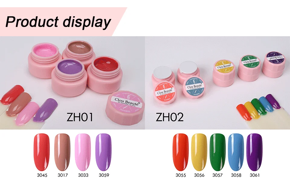 Clou Beaute 72 цвета гель-краска УФ/светодиодный гель для ногтей замачиваемый дизайн ногтей светодиодный лак для ногтей УФ-гель для ногтей DIY Краска паук гель лак