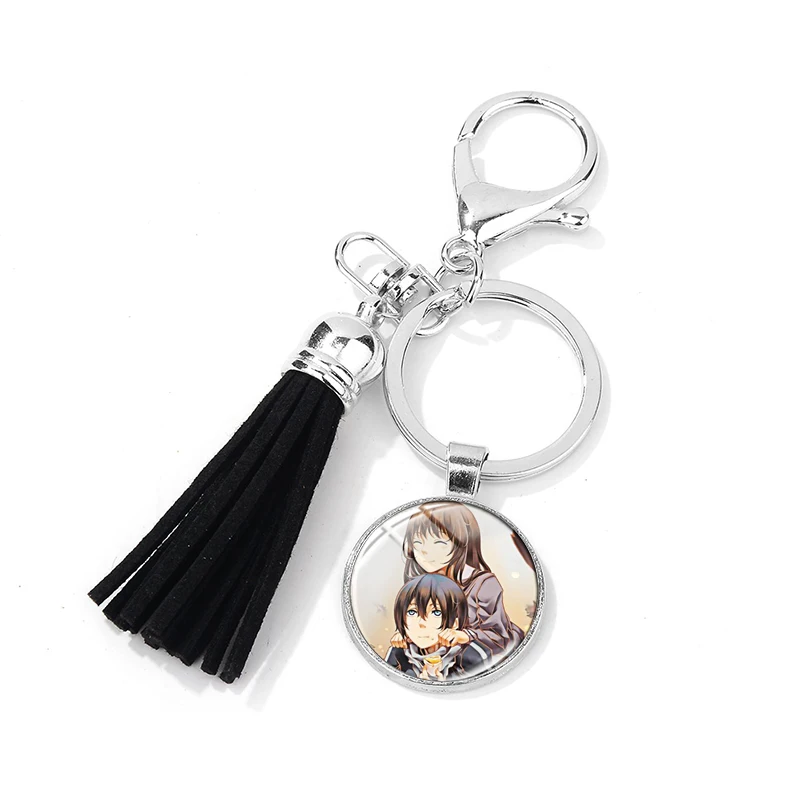 Style 22 SONGDA аниме Noragami Aragoto Yato Lki hijori Yukine Брелок высокого качества 3D печатное стеклянное искусство Подвеска Брелок для ключей с кисточкой держатель - Цвет: Style 22