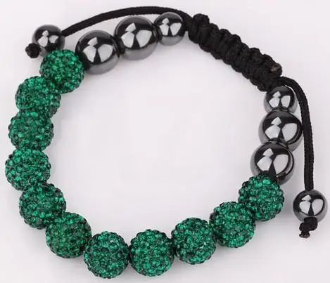 

tf23 10mm CZ Disco Beads crystal Bracelet h0 Wholesale Free Shipping Rhinestone Jewelry