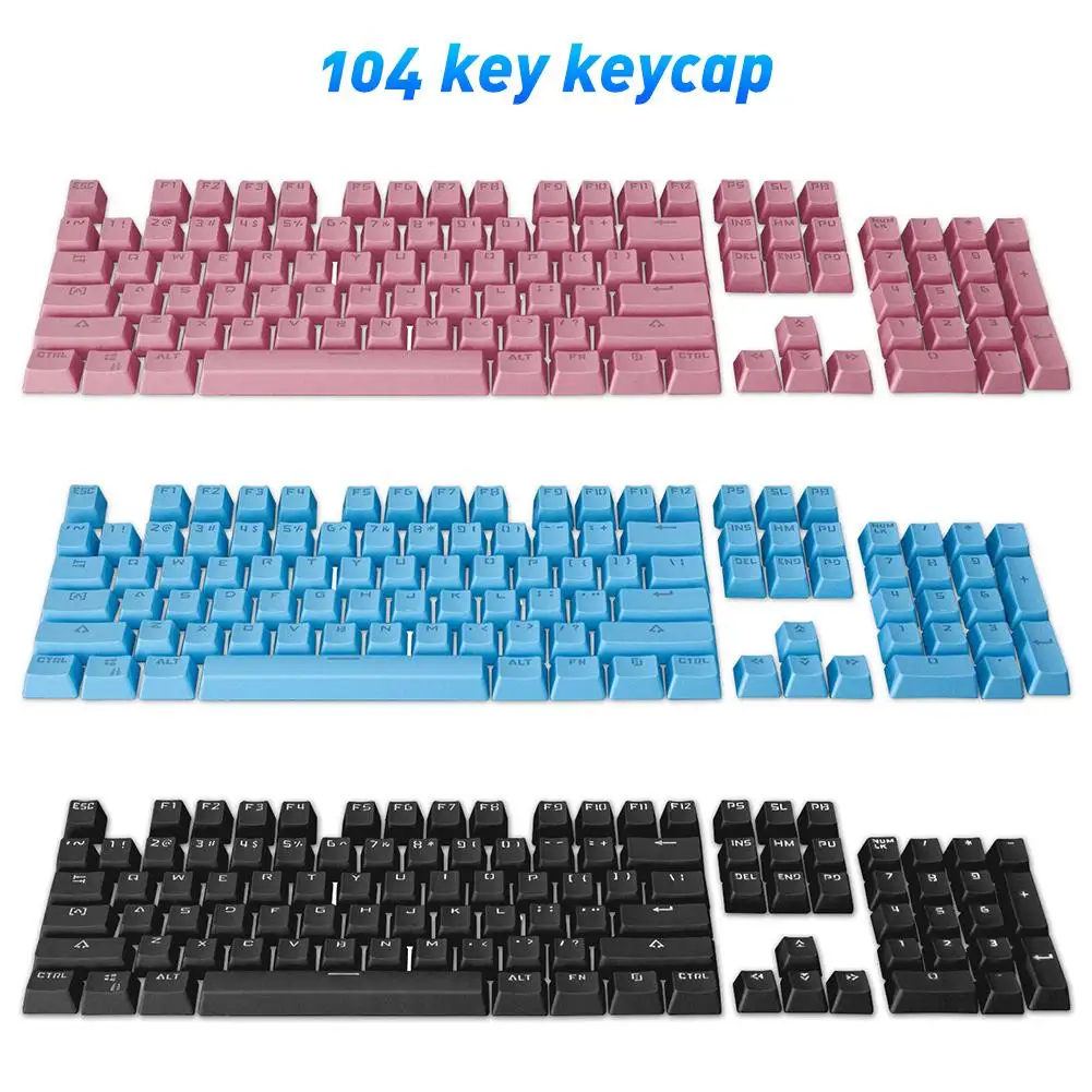 104 шт./компл. PBT квадратная подсветка механическая клавиатура Keycaps