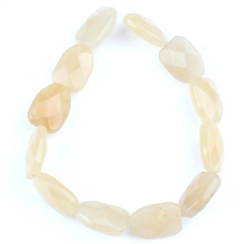 Yellow Jade 12*16 мм граненые бусины натуральная бирюза унакит Индия Агаты кварцевые бусины из нефрита для самостоятельного изготовления ювелирных изделий серьги шпильки браслет 7,5'' - Цвет: Yellow Jade