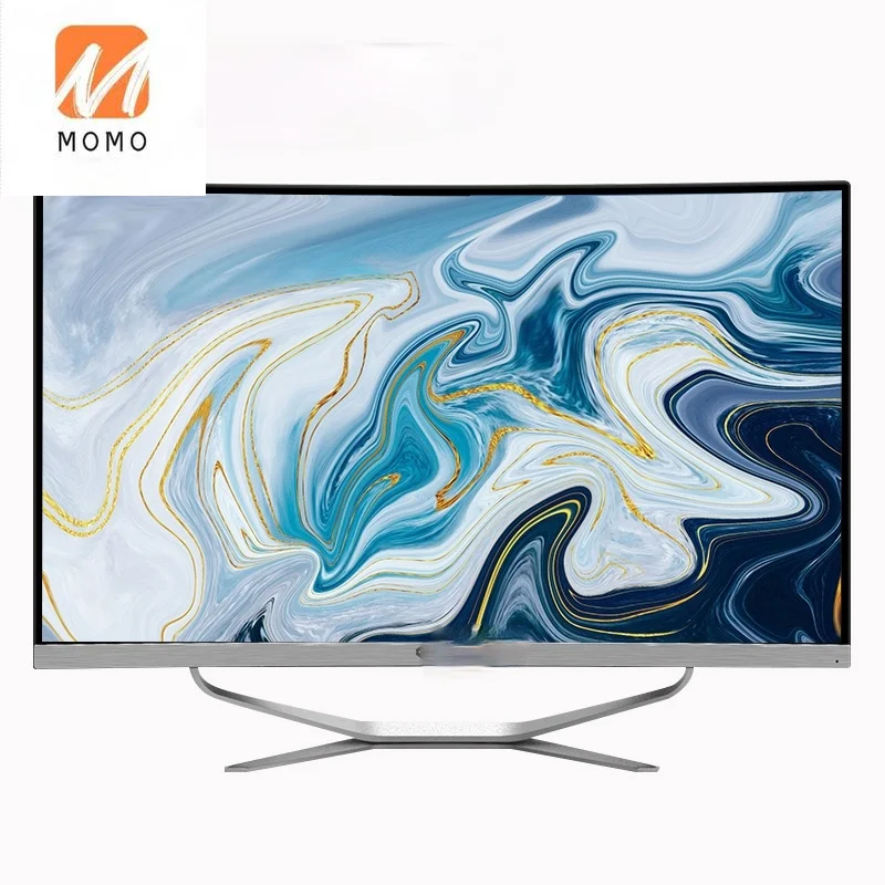 

27 Inch Curved Screen PC 4th Gen I7 4G 128G Business All In One Desktop Compute