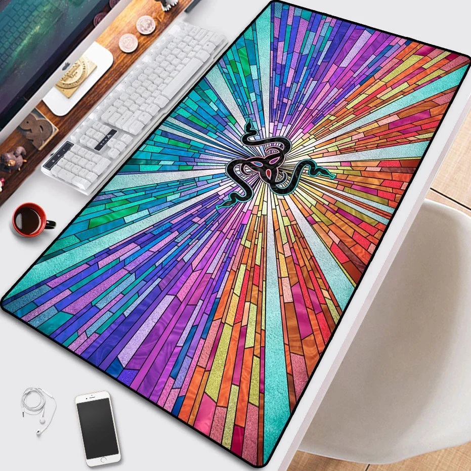 

Razer. Mouse Pad Gaming Mousepad Mat Gamer Mouse Pad Keyboard Desk Mat Table Carpet Mousepad xxl 900x400 For Computer Laptop Pad