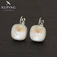 xuping jewelry fashion new arrival square crystal earrings for women girl party gift a00364825