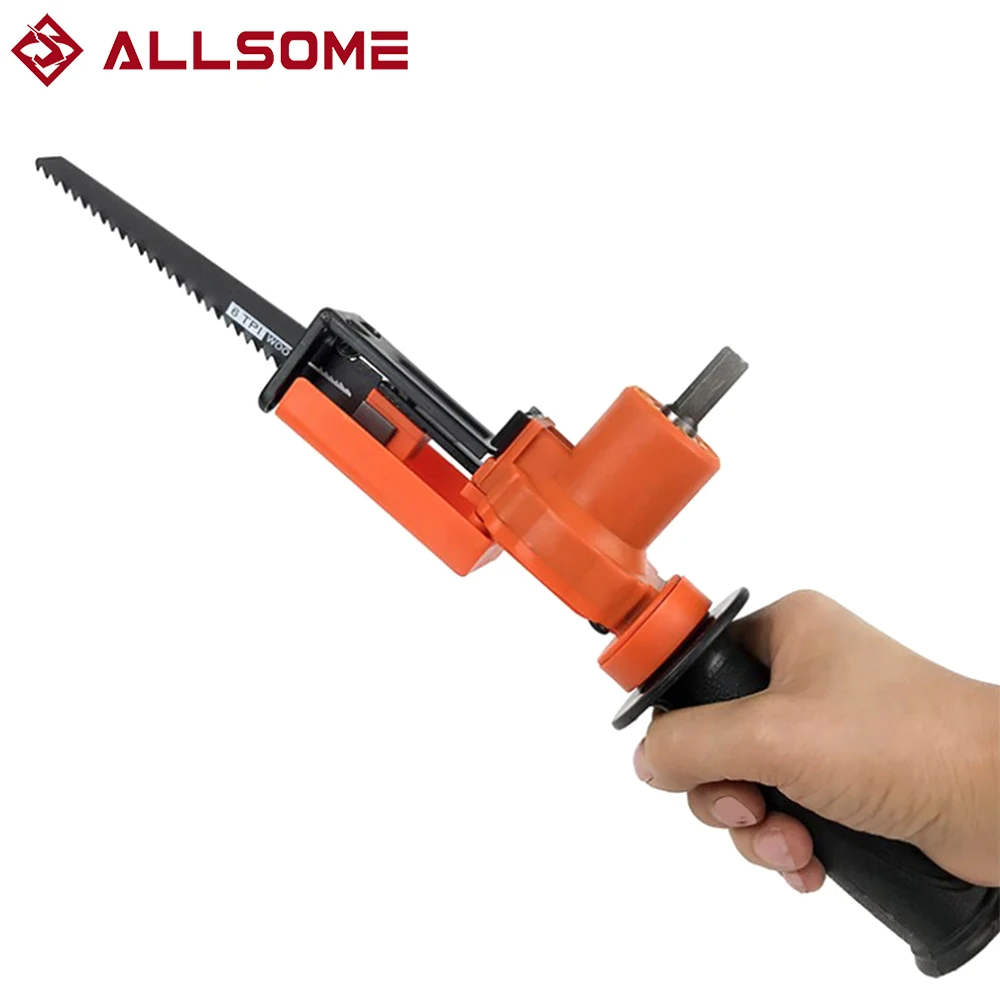 

TAIMEI 375mm Electric Drill Modified Cordless Reciprocating Saw Metal Wood Cutter Electric Drill Attachment With Blades Tool