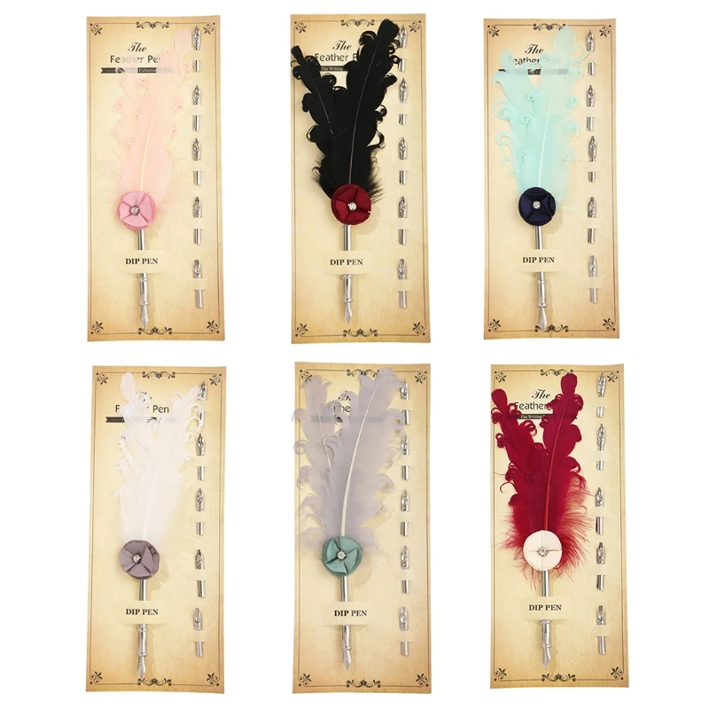 

Набор каллиграфических перьевых ручек с 6 наконечниками, Подарочная коробка для взрослых