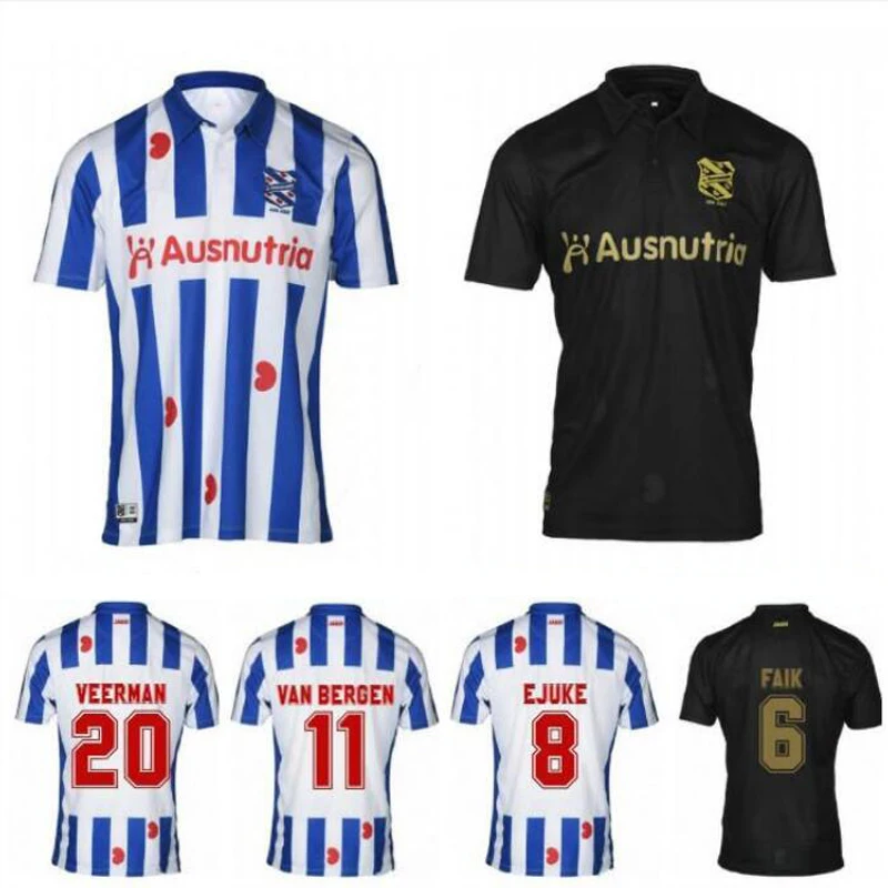 

2020 2021 For Heerenveen Futbol Camisa Maillot De Foot Best Quality 2020 EJUKE FAIK VAN BERGEN Camiseta de futbol Shirts