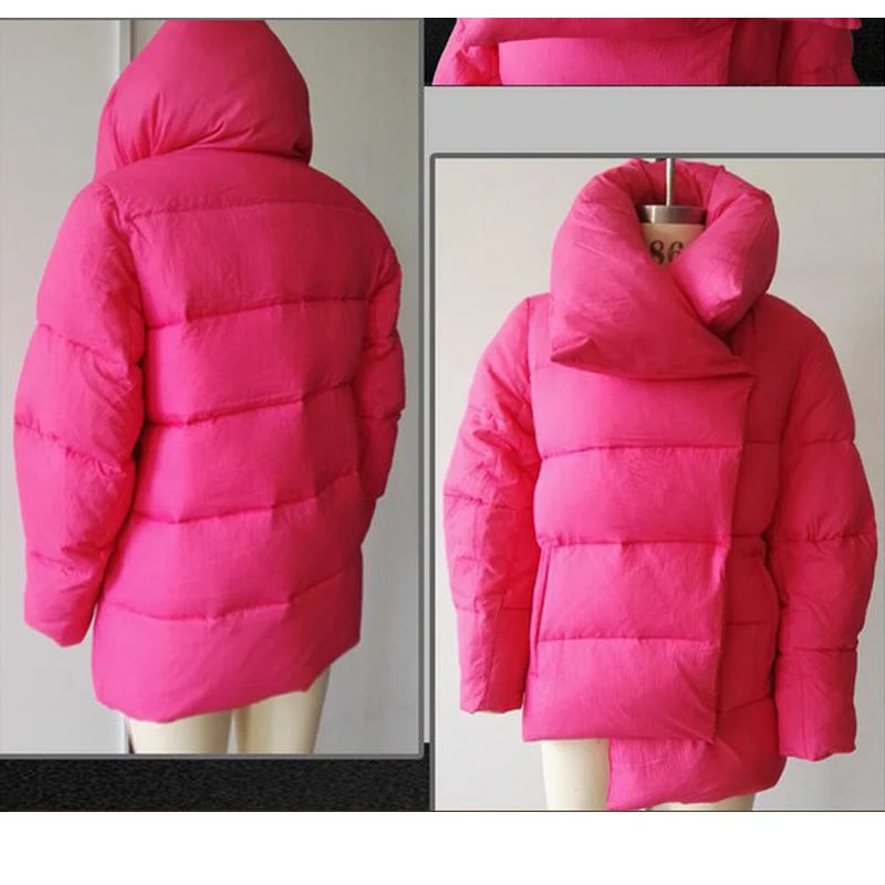 Высокое качество пуховик новинка 2019 зимняя куртка для женщин белый утиный пух
