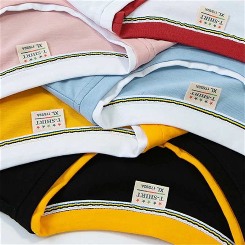 Свободная футболка RUELK мужская одежда с коротким рукавом новинка лета 2020