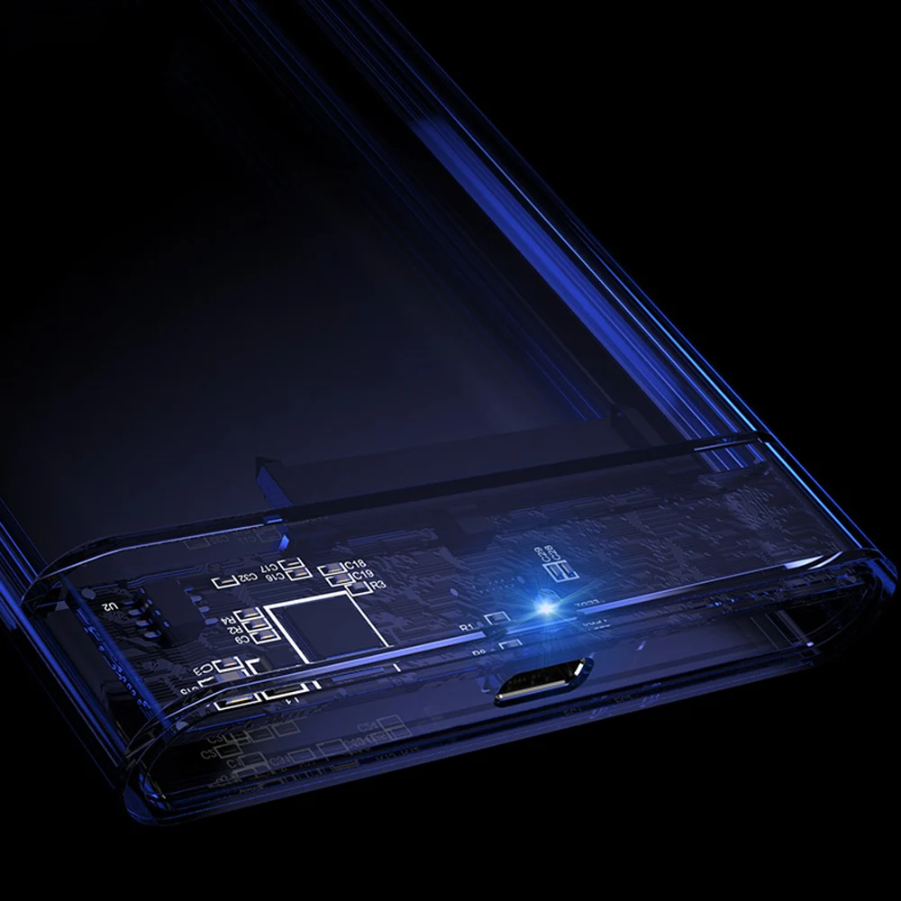 Прозрачный чехол Eunaimee для жесткого диска USB 3 1 UASP Type C на Sata 0 корпус 2 5 дюйма|Сумки и