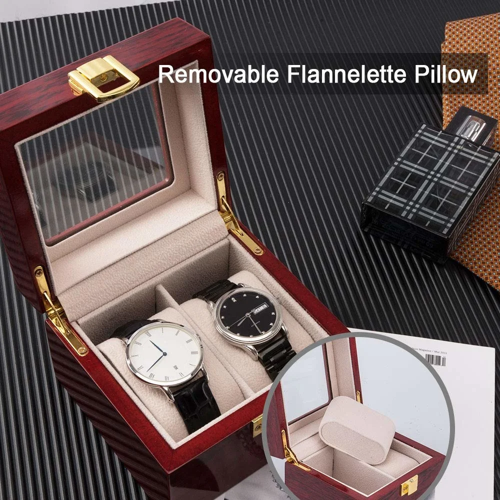 

Luxury Wooden Watch Box Watch Holder Box For Watches Men Glass Top Jewelry Organizer Box 2 3 5 12 Grids Watch Organizer New