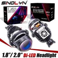 sinolyn bi led headlight projector lens for h1h4h7900590069007 for car motorcycle mini 1 8 2 0 inch led car lenses retrofit