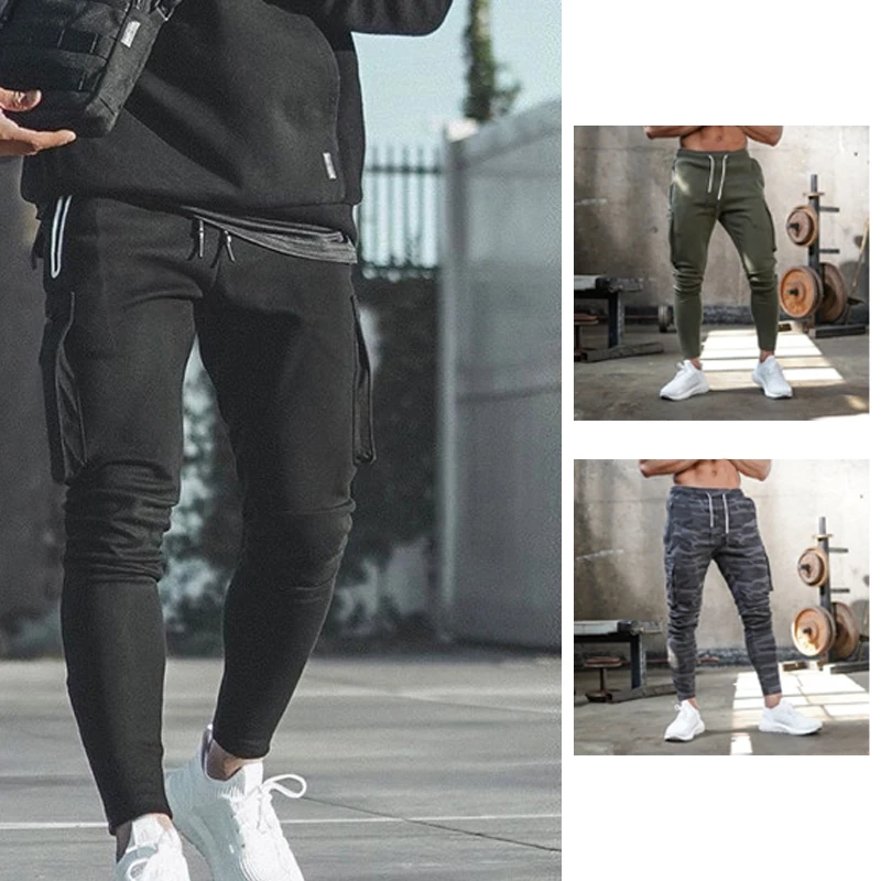 Модные мужские брюки для фитнеса Свободные тренировочные бега спортивные | Спорт