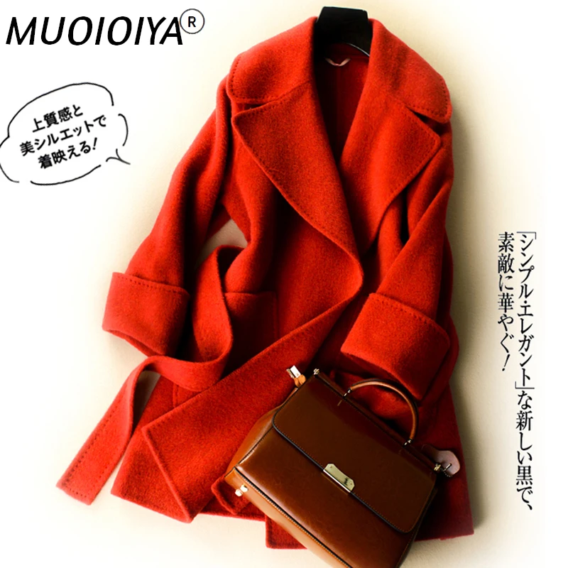 

Real Wool Coat Female Jacket 2021 Autumn Winter Jacket Women Alpaca Woolen Coats and Jackets Women Korean Outwear MY3694