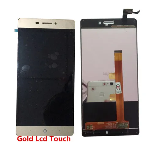 Gold Lcd Touch Для zte guan 3D V5 K3DX-V5G сенсорный экран дигитайзер ЖК-дисплей сенсор сборка Замена модуля черный - Цвет: Gold Lcd Touch