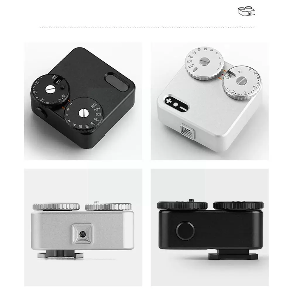 

1 шт. Новый Измеритель D Горячий башмак светильник для камеры с двумя объективами дальномер черный серебристый цвет U4a2