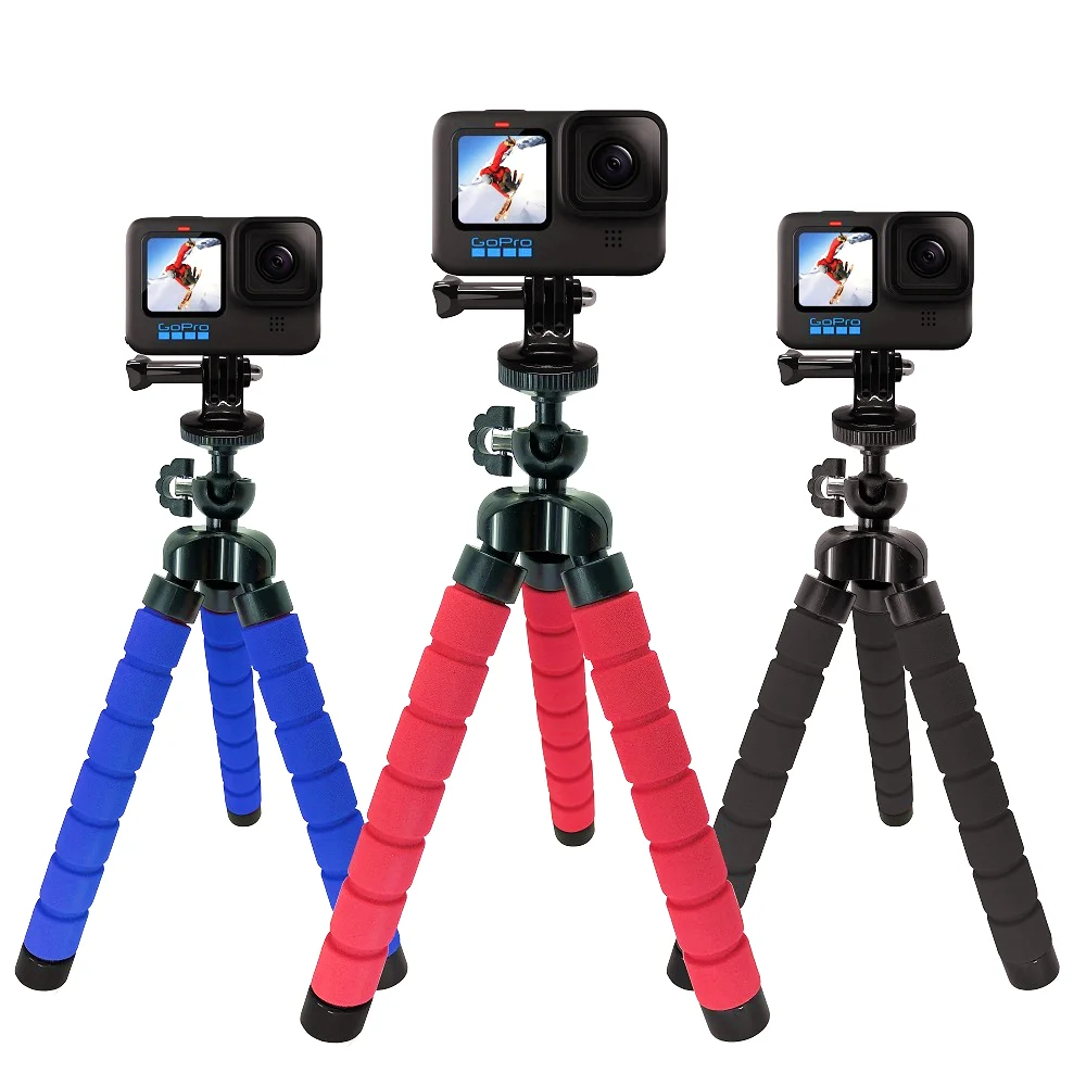 

Gopro Holder Flexible Octopus Tripod Bracket for Camera Selfie Stand Monopod