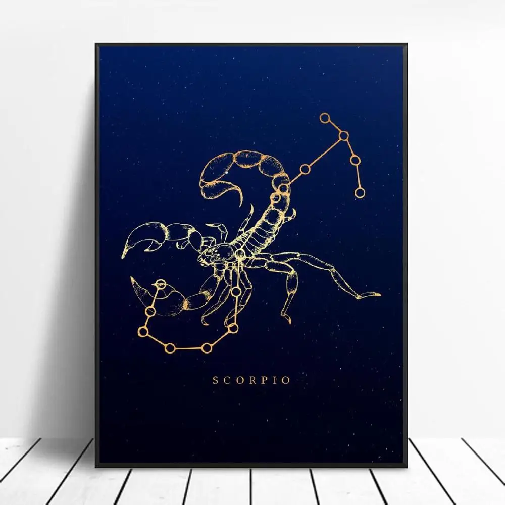 Скандинавская созвездия простое настенное искусство холст плакаты принты