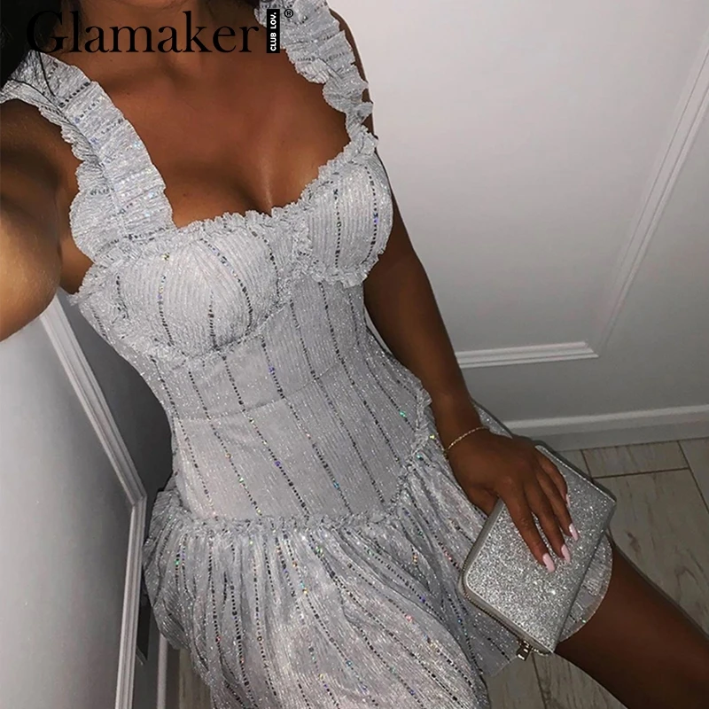Glamaker, розовое, с открытой спиной, блестящее, Клубное, Золотое платье, сексуальное, черное, а-силуэт, вечерние, короткое платье, элегантное, с блестками, мини, Ночное платье для женщин, осень