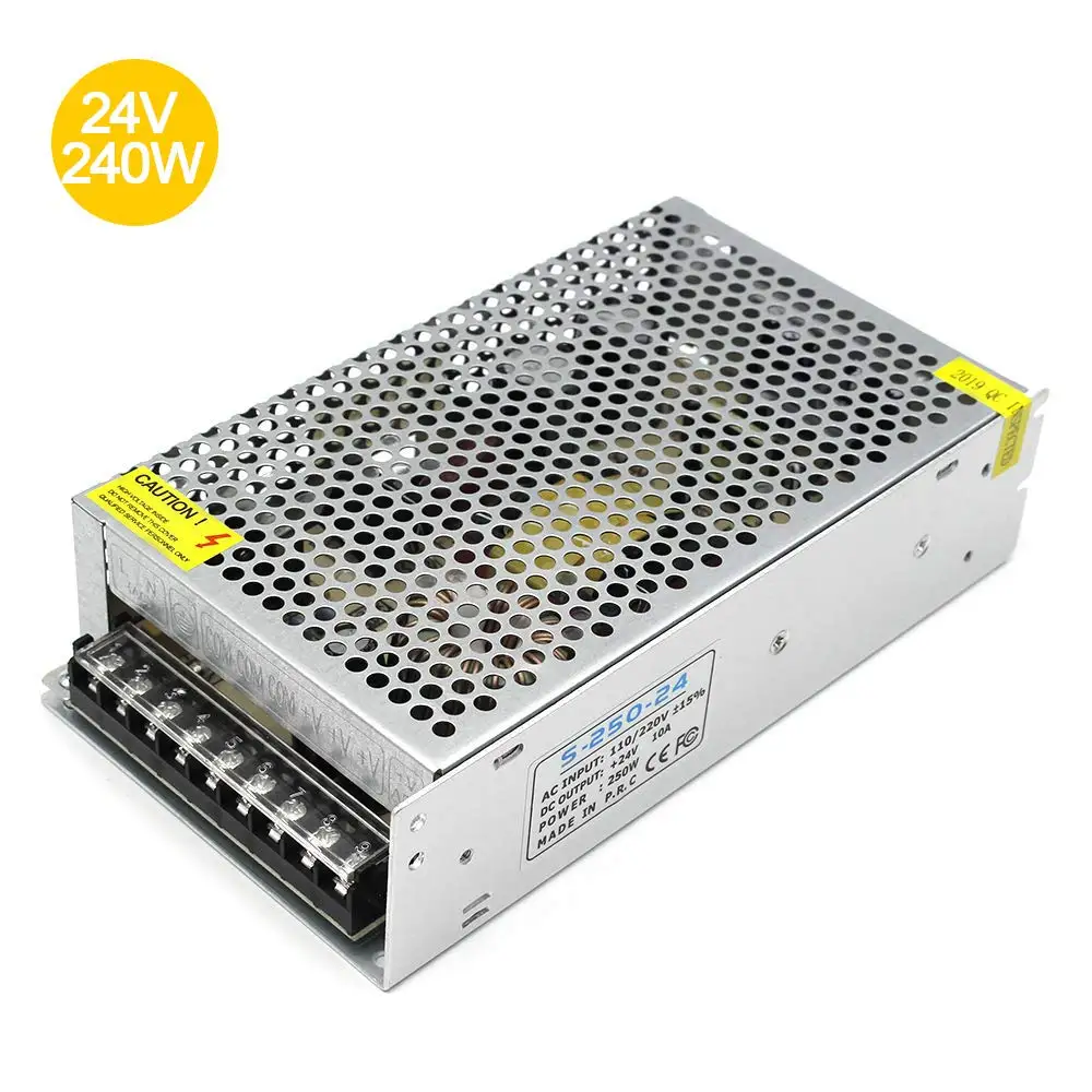 24 V DC Универсальный Регулируемый импульсный источник питания 10A 240 W 100-240V AC в вольт