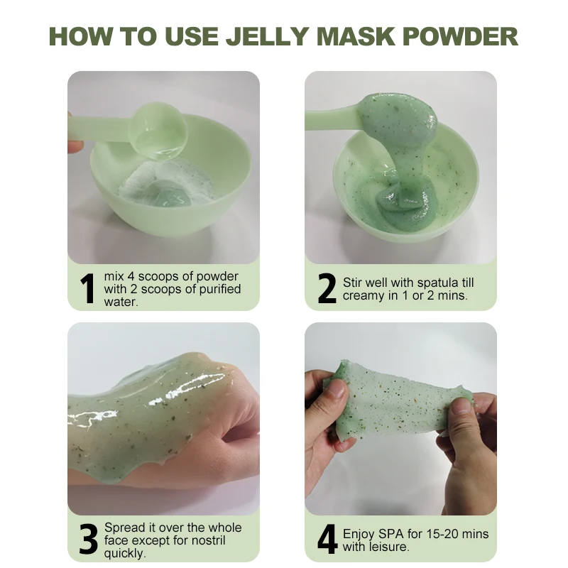 

Hydro jelly Facial Mask Beauty Natural Plant Extract Mask Whitening Peel Off Modeling Organic Skin Care 500/200G DIY SPA Powder