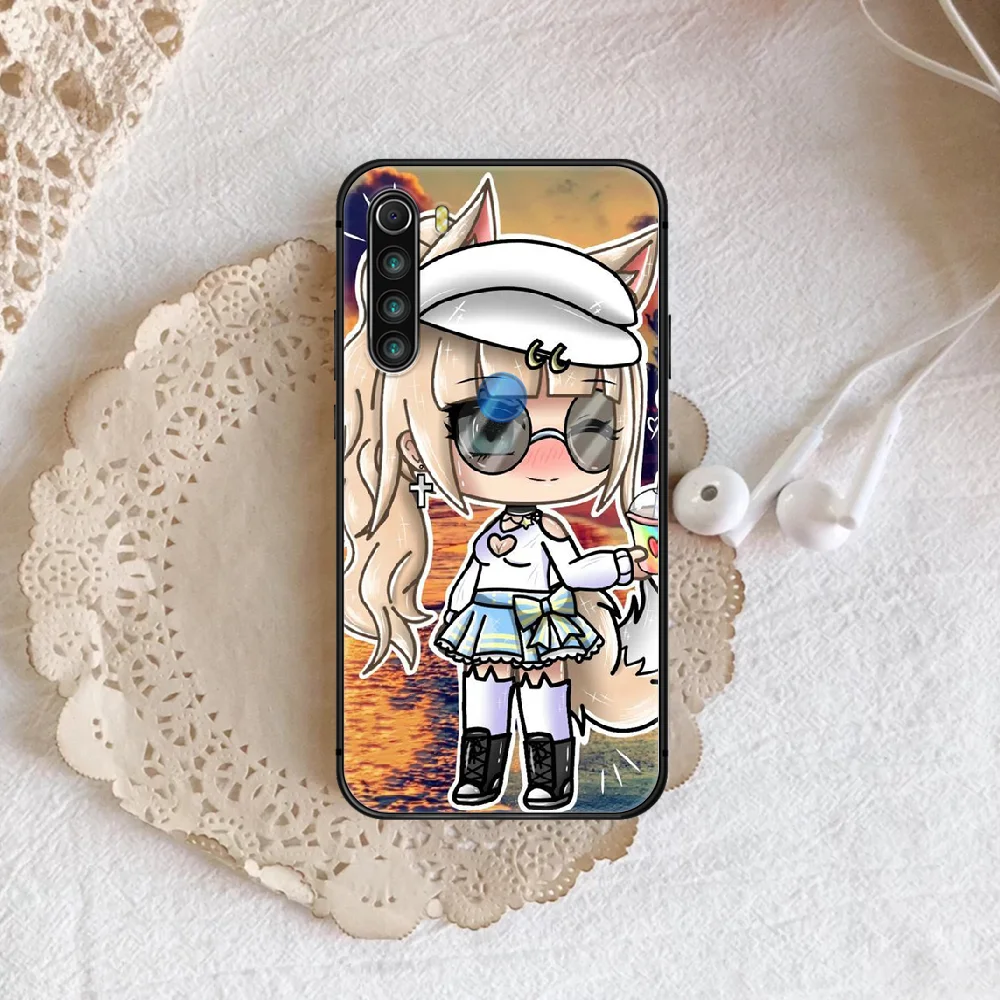 

Social game Gacha Life Phone Case For XIAOMI Redmi Note 5 7 8 T 9 6A 7A 8A 9S K 20 30 Pro black Cover Trend Shell Fashion Etui