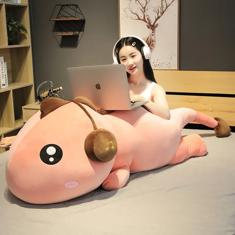 80/100/120CM Cartoon Long Pillow Big Dinosaur Plush Toy Cute Doll Soft Kawaii Kid Home Decoration Christmas Gift | Игрушки и хобби