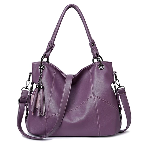 Purple Women Bag Lanzhixin женские кожаные сумки для женщин Роскошные сумки женские сумки дизайнерские сумки с верхней ручкой сумки через плечо Bolsas 819S - Цвет: Purple Women Bag