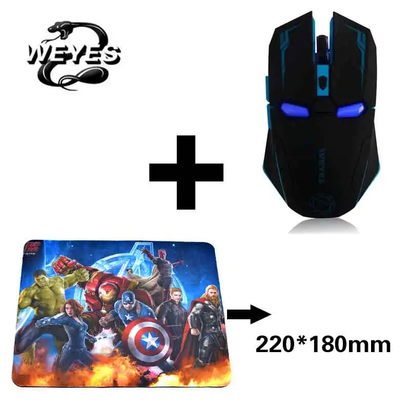 Black with mouse pad Mause, беспроводная мышь, 3d Мини, Новое поступление, Топ Мода, рекомендуемый Железный человек, Беспроводная игровая мышь для геймера, компьютерные мыши - Цвет: Black with mouse pad