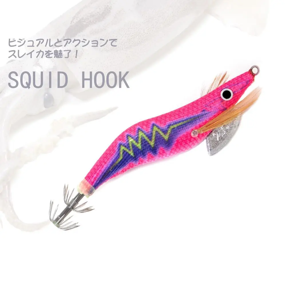 

Simulation Jigs Luminous Lifelike Wood Shrimp Lures Fishing Tackle Octopus Bait Squid Hook