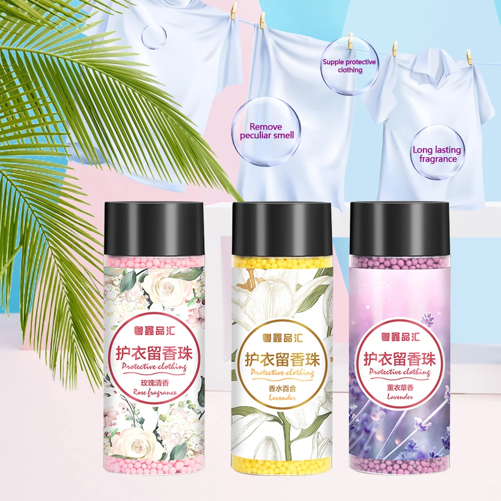 

Laundry Beads Laundry Scent Booster Scent Boosting in-Wash Clean Clothes Fresh Rose Lavender Fragrance Beads for Softener Laund