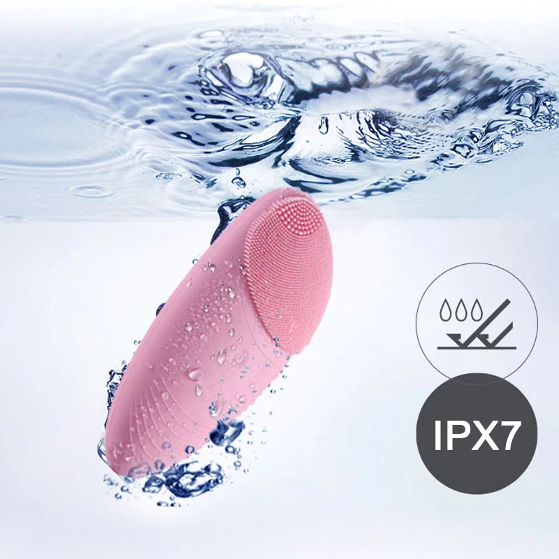 Силиконовый очиститель для лица USB Перезаряжаемый Ультразвуковой Электрический