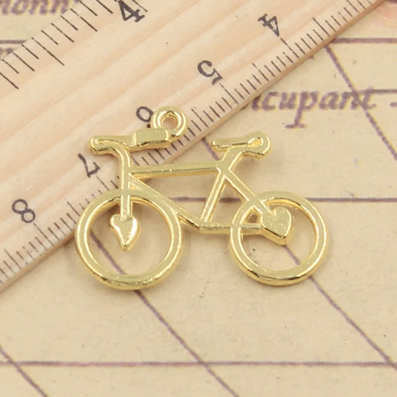 

10pcs Charms bike bicycle 31x23mm Tibetan Bronze Silver Color Pendants Antique Jewelry Making DIY Handmade Craft