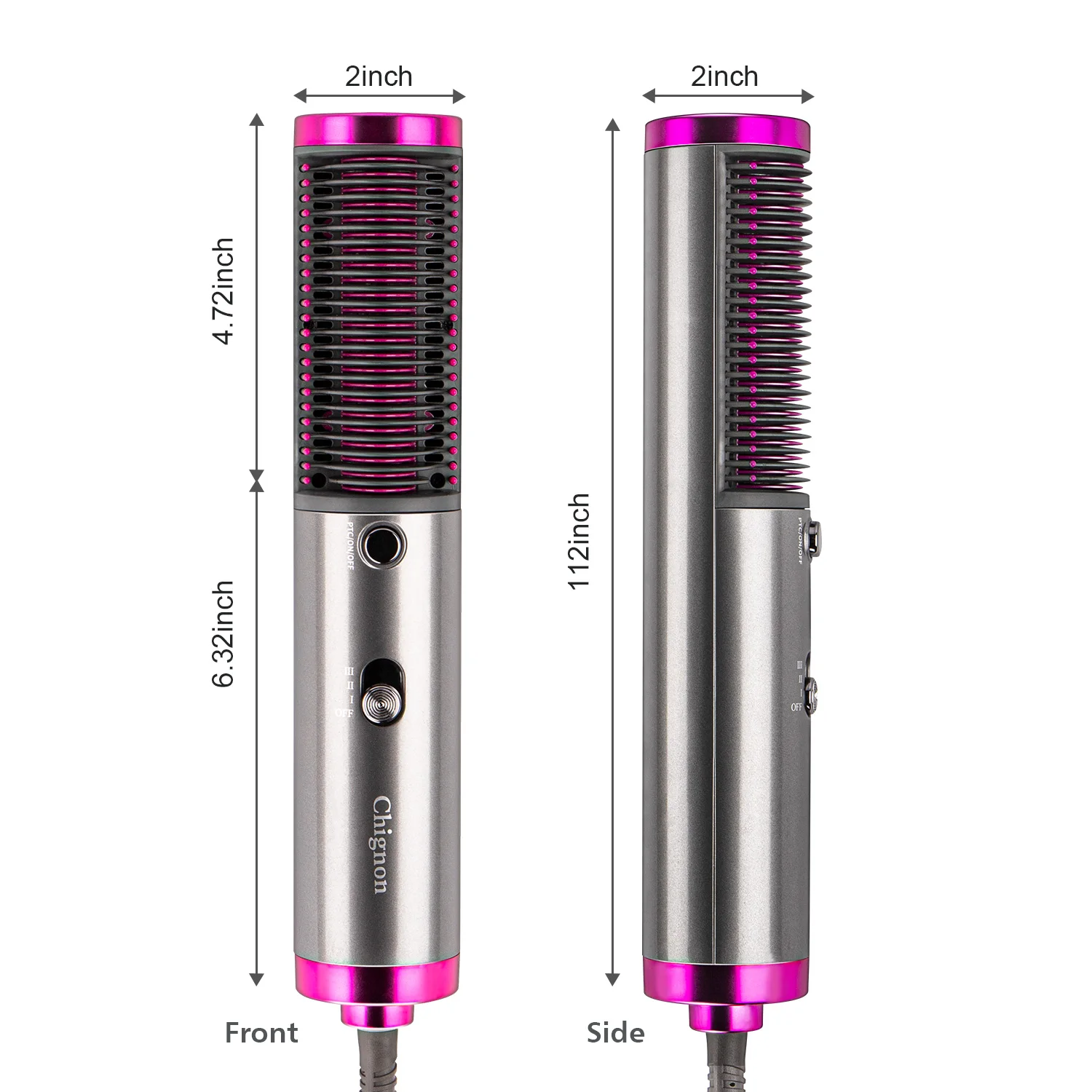 

One Step Hot Air Brush Hair Dryer and Styler Titanium Heating Hair Straightener Curler Comb Hair Volumizer Blower Styling Tool