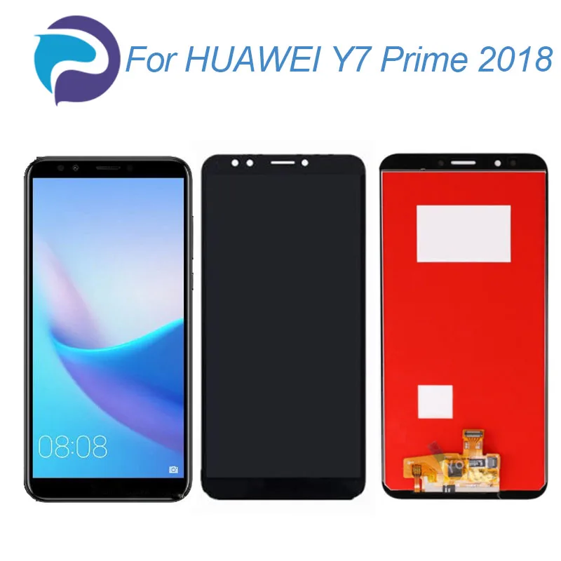 Фото Для HUAWEI Y7 prime 2018 ЖК-дисплей + сенсорный экран дигитайзер в сборе запасная деталь