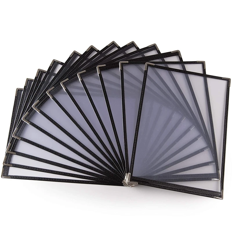 

10 шт./упаковка, обложки для меню-одна страница, 2 вида, подходит для бумаги 8,5X11 дюймов-обложки для меню ресторана