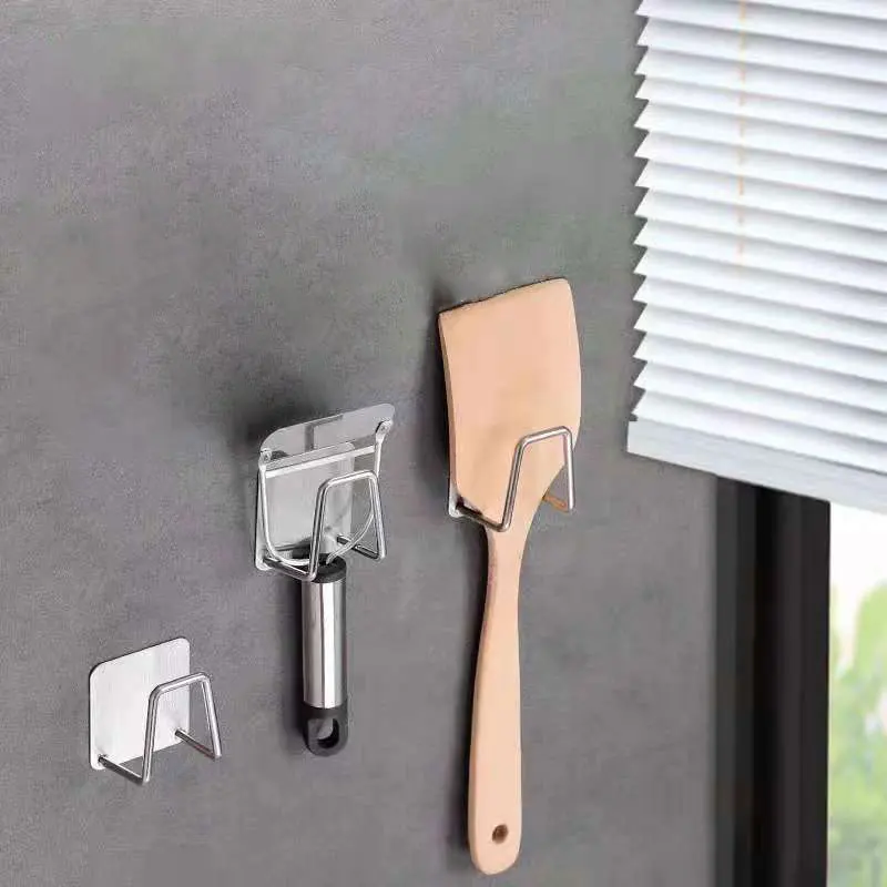 

Kitchen Stainless Steel Sink Sponges Holder Hook Self Adhesive Drying Rack Kitchen Wall Hooks Accessories Storage Organizer