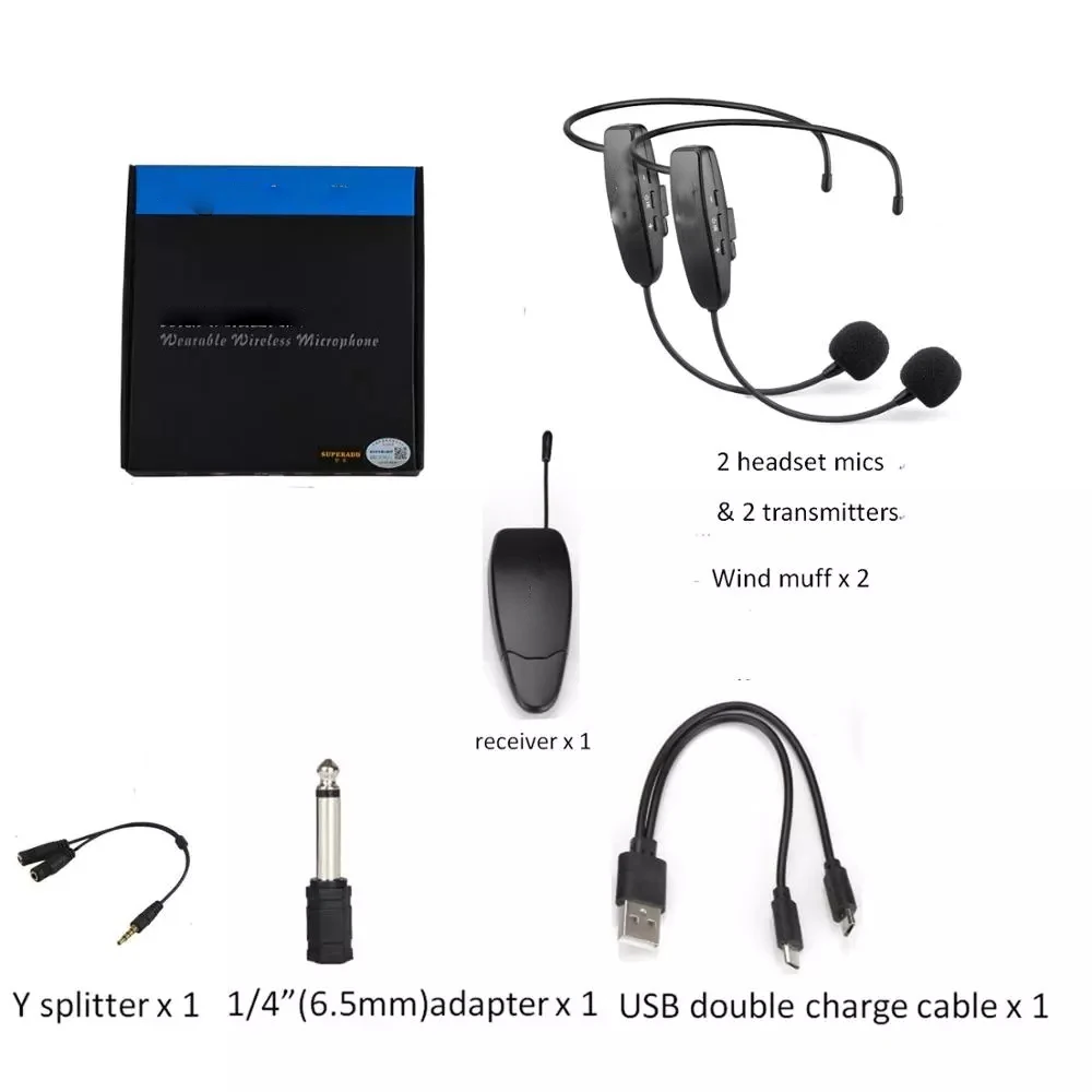 Superadd Wireless Dual Headset 